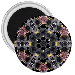 Abstract Geometric Kaleidoscope 3  Magnets by alllovelyideas