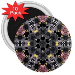 Abstract Geometric Kaleidoscope 3  Magnets (10 Pack)  by alllovelyideas