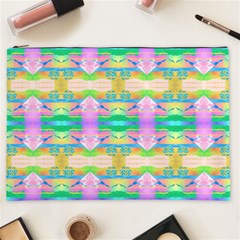 Colorful Neon Pattern  Cosmetic Bag (xxl) by gloriasanchez