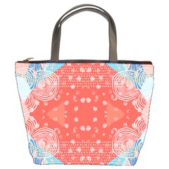 Chic Boho Print E Bucket Bag by gloriasanchez