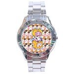 Lankybox Doughnut Stainless Steel Analogue Watch Front