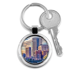 Akihabara Zone Urban Scene Tokyo Japan Key Chain (round) by dflcprintsclothing