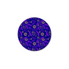 Folk Flowers Art Pattern Floral Abstract Surface Design  Seamless Pattern Golf Ball Marker (4 Pack) by Eskimos