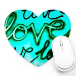  Graffiti Love Heart Mousepads Front