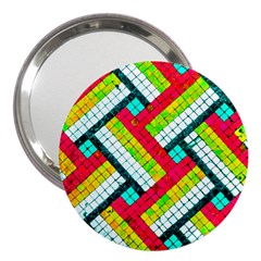 Pop Art Mosaic 3  Handbag Mirrors by essentialimage365