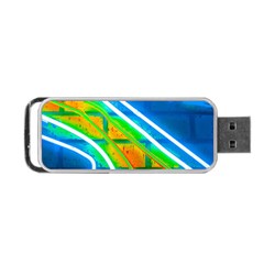 Pop Art Neon Wall Portable Usb Flash (one Side) by essentialimage365