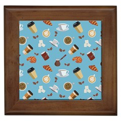 Coffee Time Framed Tile by SychEva