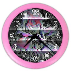 Techno Bouquet Color Wall Clock by MRNStudios