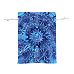 Fuzzball Mandala Lightweight Drawstring Pouch (l) by MRNStudios