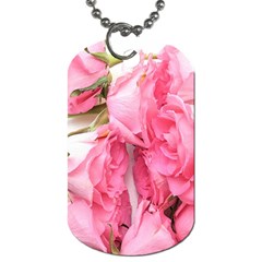 Scattered Magenta Roses Dog Tag (one Side) by kaleidomarblingart