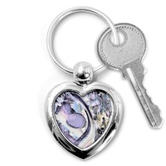 Landslide Baby Blue Key Chain (heart) by MRNStudios