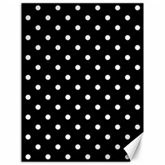 1950 Black White Dots Canvas 12  X 16  by SomethingForEveryone