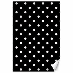 1950 Black White Dots Canvas 24  X 36  by SomethingForEveryone