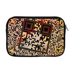 Root Humanity Bar And Qr Code Flash Orange And Purple Apple Macbook Pro 17  Zipper Case by WetdryvacsLair