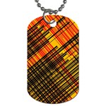 Root Humanity Orange Yellow and Black Dog Tag (Two Sides) Back