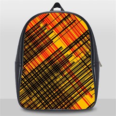 Root Humanity Orange Yellow And Black School Bag (large) by WetdryvacsLair