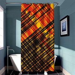 Root Humanity Orange Yellow And Black Shower Curtain 36  X 72  (stall)  by WetdryvacsLair