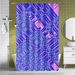 Root Humanity Barcode Purple Pink and Galuboi Shower Curtain 48  x 72  (Small)  Curtain(48  X 72 ) - 42.18 x64.8  Curtain(48  X 72 )