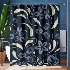 Folk Flowers Pattern  Shower Curtain 60  X 72  (medium)  by Eskimos