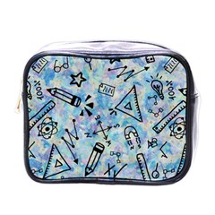 Science-education-doodle-background Mini Toiletries Bag (one Side) by Sapixe