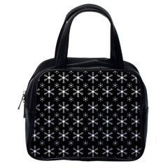 Snowflakes Background Pattern Classic Handbag (one Side) by Sapixe