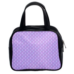 Soft Pattern Lilac Classic Handbag (two Sides) by PatternFactory