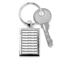 Athletic Running Graphic Silhouette Pattern Key Chain (rectangle) by dflcprintsclothing