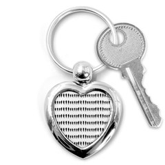 Athletic Running Graphic Silhouette Pattern Key Chain (heart) by dflcprintsclothing