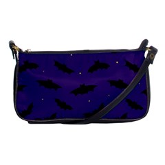 Bats In The Starry Sky Shoulder Clutch Bag by SychEva