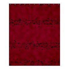 Black Splashes On Red Background Shower Curtain 60  X 72  (medium)  by SychEva