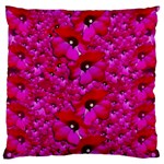 Flowers Grow And Peace Also For Humankind Large Flano Cushion Case (Two Sides) Front