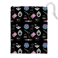 Pastel Goth Witch Drawstring Pouch (5xl) by NerdySparkleGoth