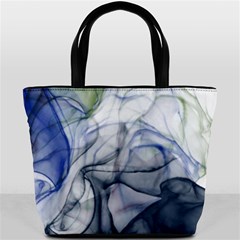 Blue Alcohol Ink Bucket Bag by Dazzleway