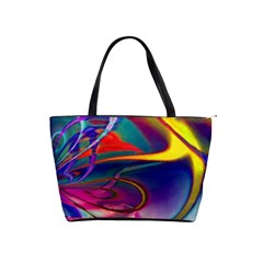 Colorful Rainbow Modern Paint Pattern 13 Classic Shoulder Handbag by DinkovaArt