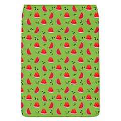 Juicy Slices Of Watermelon On A Green Background Removable Flap Cover (s) by SychEva