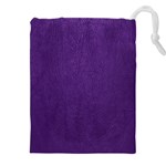 Leather Smooth 18-purple Drawstring Pouch (4XL) Front