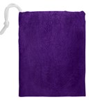 Leather Smooth 18-purple Drawstring Pouch (4XL) Back