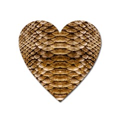 Reptile Skin Pattern 11 Heart Magnet by skindeep