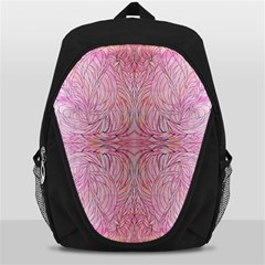 Mixed Media Repeats Backpack Bag by kaleidomarblingart