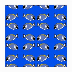 Powder Blue Tang Print Medium Glasses Cloth (2 Sides) by Kritter