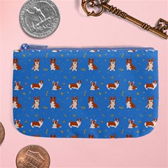 Cute Corgi Dogs Large Coin Purse by SychEva