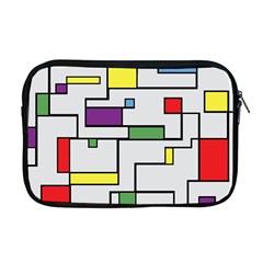 Colorful Rectangles Apple Macbook Pro 17  Zipper Case by LalyLauraFLM