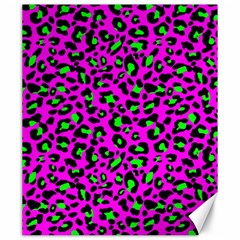 Pink And Green Leopard Spots Pattern Canvas 20  X 24  by Casemiro