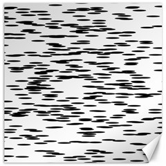 Black And White Abstract Pattern, Ovals Canvas 20  X 20  by Casemiro