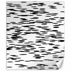 Black And White Abstract Pattern, Ovals Canvas 20  X 24  by Casemiro