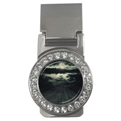 Dark Night Landscape Scene Money Clips (cz)  by dflcprintsclothing