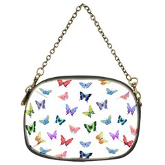 Cute Bright Butterflies Hover In The Air Chain Purse (two Sides) by SychEva