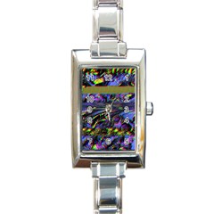 Unadjusted Tv Screen Rectangle Italian Charm Watch by MRNStudios