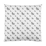 Grey Unicorn Sketchy Style Motif Drawing Pattern Standard Cushion Case (One Side) Front