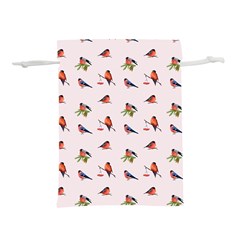 Bullfinches Sit On Branches Lightweight Drawstring Pouch (l) by SychEva